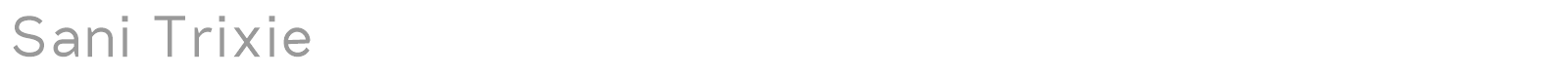 Sanitrixie font preview
